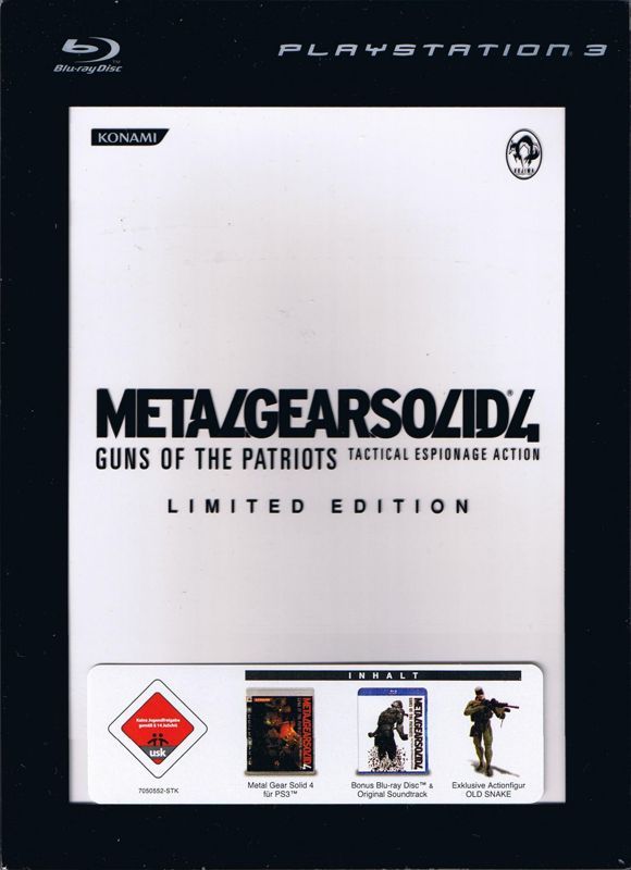 Game cover: Metal Gear Solid 4: Guns of the Patriots (Limited Edition)