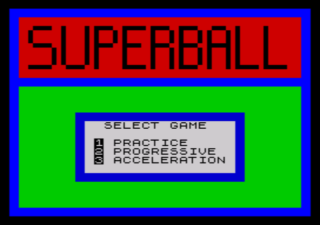 Game cover: Superball