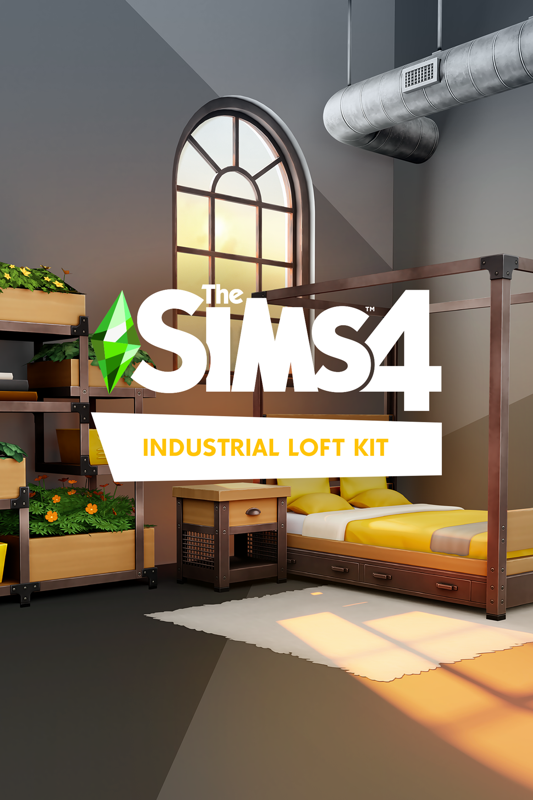 Game cover: The Sims 4: Industrial Loft Kit