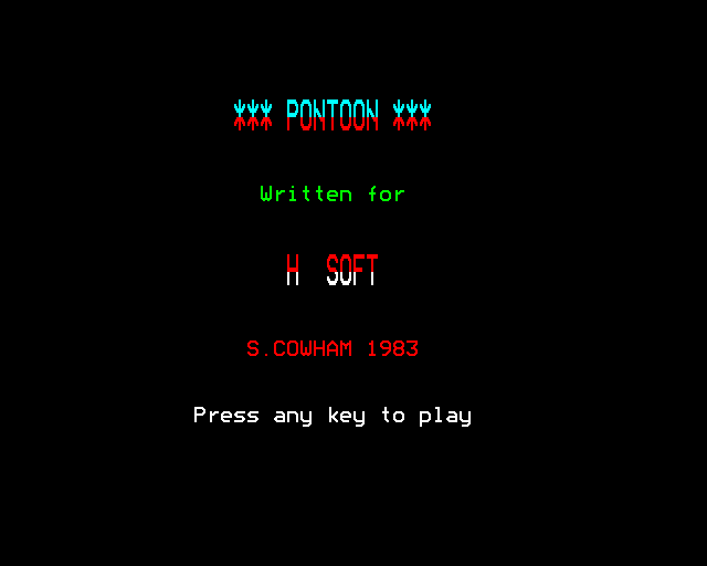 Game cover: Pontoon