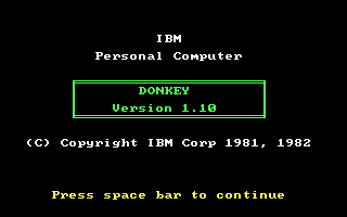 Game cover: PC-DOS (included game)