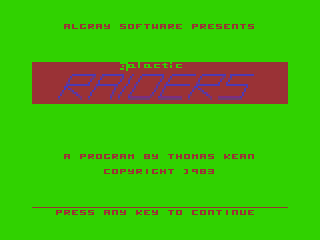 Game cover: Galactic Raiders