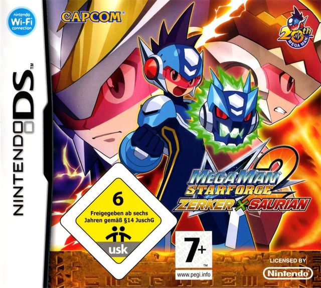 Game cover: Mega Man Star Force 2: Zerker X Saurian