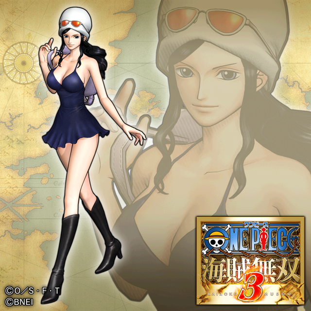 Game cover: One Piece: Pirate Warriors 3 - Additional Costume: Robin (Dressrosa ver.)
