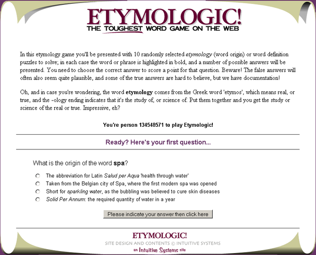 Game cover: Etymologic!