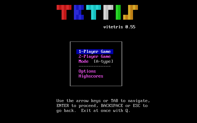 Game cover: Vitetris