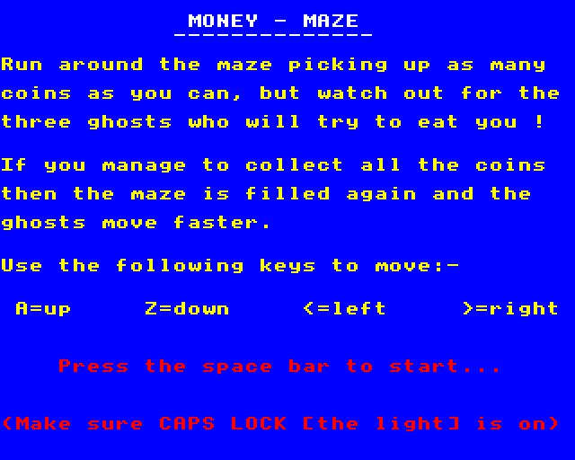 Game cover: Money Maze