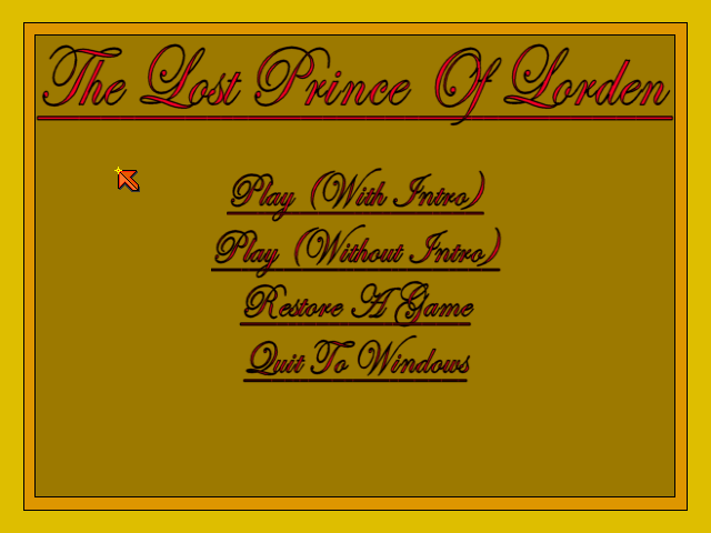 Game cover: The Lost Prince of Lorden: Part 1