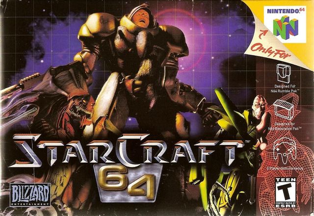 Game cover: StarCraft 64