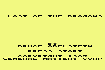 Game cover: Last of the Dragons