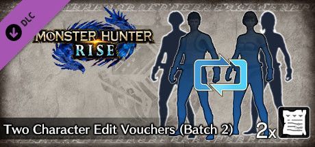 Game cover: Monster Hunter: Rise - Two Character Edit Vouchers (Batch 2)