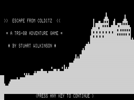 Game cover: Escape from Colditz