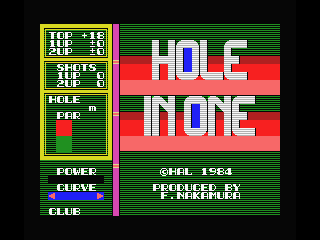 Game cover: Hole in One