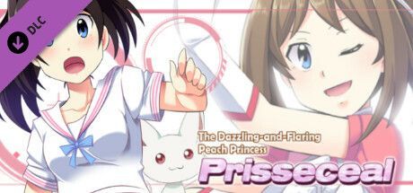 Game cover: Prisseceal, the Dazzling-and-Flaring Peach Princess: Additional All-Ages Story & Graphics DLC