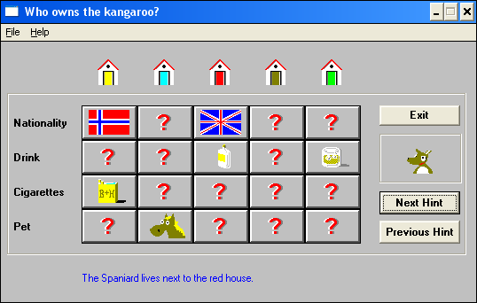 Game cover: Who owns the kangaroo?