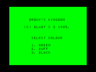 Game cover: Brock's Kingdom