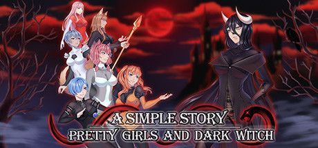 Game cover: Pretty Girls and Dark Witch. A simple story