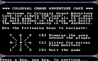 Game cover: CGA Cave