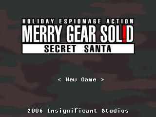 Game cover: Merry Gear Sol!d: Secret Santa