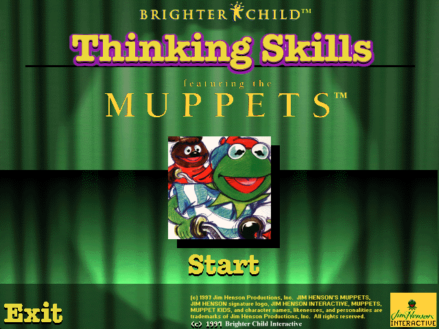 Game cover: Muppet Kids: Volume 4 - Thinking Skills