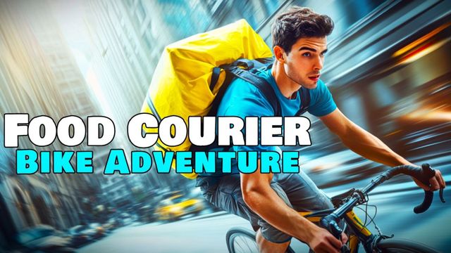Game cover: Food Courier: Bike Adventure