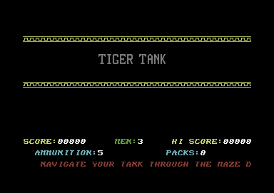 Game cover: Tiger Tank