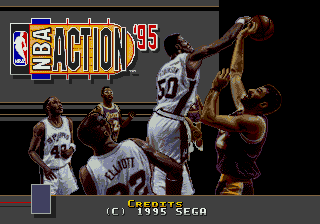 Game cover: NBA Action '95 starring David Robinson