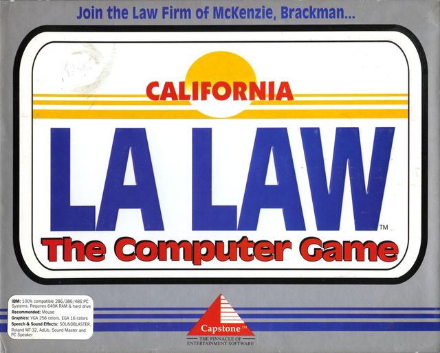Game cover: LA Law: The Computer Game