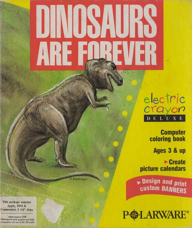 Game cover: Electric Crayon Deluxe: Dinosaurs Are Forever