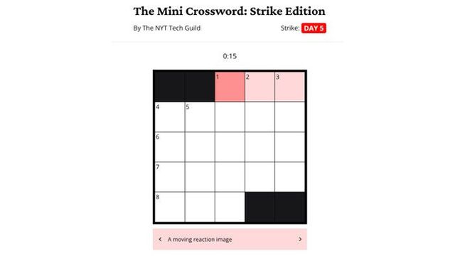 Game cover: The Mini Crossword: Strike Edition