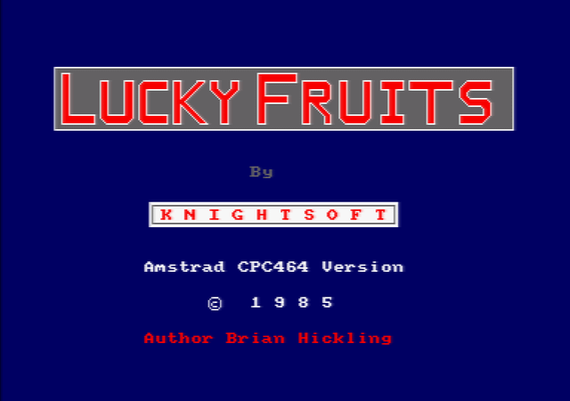 Game cover: Lucky Fruits