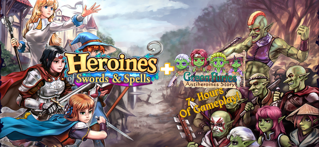 Game cover: Heroines of Swords & Spells + Green Furies DLC