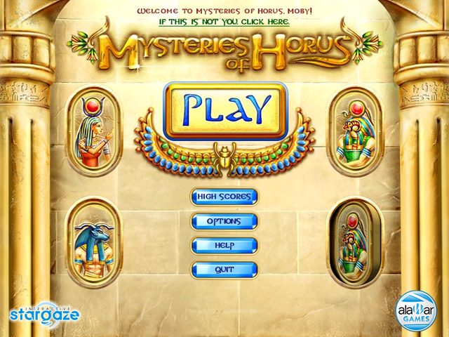 Game cover: Mysteries of Horus