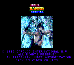 Game cover: Super Rambo Special