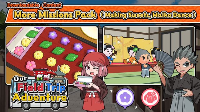 Game cover: Our Field Trip Adventure: More Missions Pack (Making Sweets, Maiko Dance)