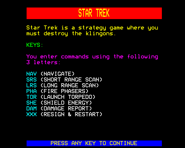 Game cover: Candy Floss / Star Trek