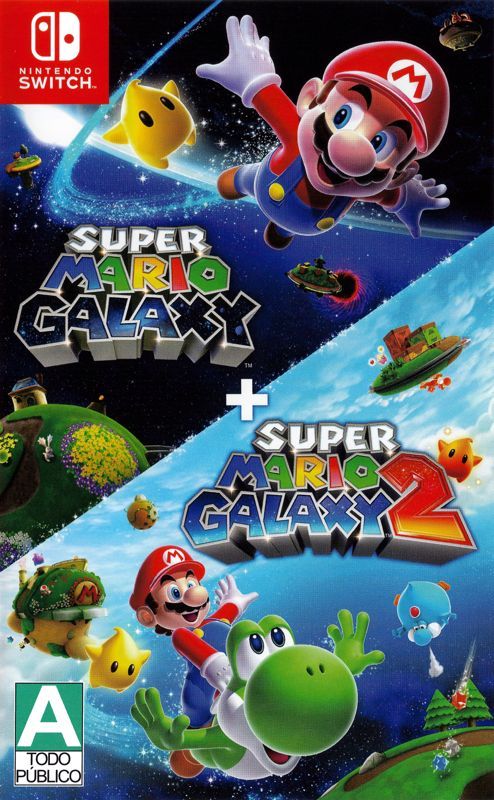 Game cover: Super Mario Galaxy + Super Mario Galaxy 2