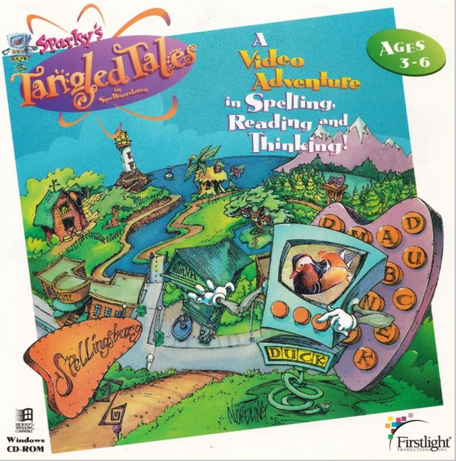 Game cover: Sparky's Tangled Tales in Spellingsburg