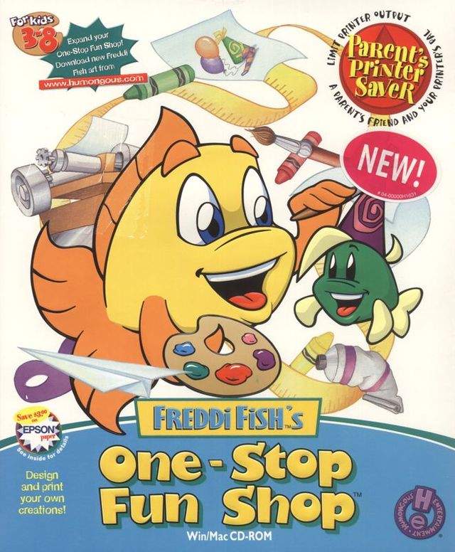 Game cover: Freddi Fish's One-Stop Fun Shop