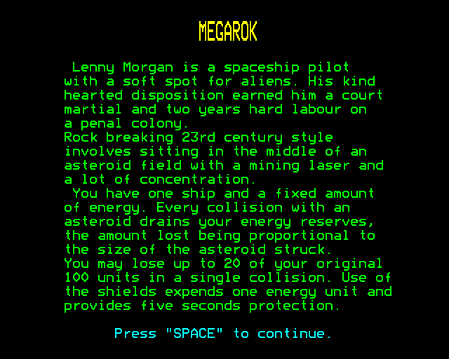 Game cover: Megarok