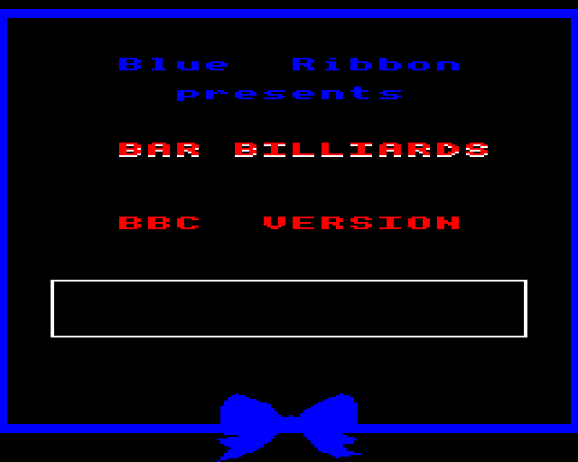 Game cover: Bar Billiards