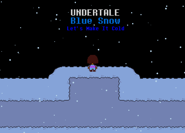 Game cover: Undertale: Blue Snow