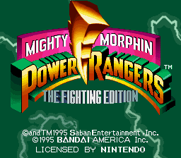 Game cover: Mighty Morphin Power Rangers: The Fighting Edition