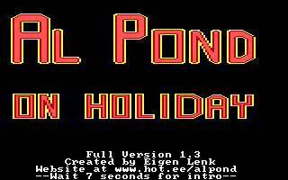 Game cover: Al Pond: On Holiday