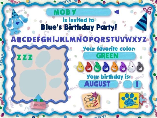 Game cover: Blue's Clues: Blue's Birthday Adventure