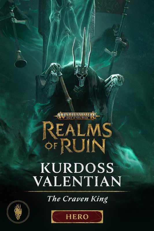 Game cover: Warhammer: Age of Sigmar - Realms of Ruin: Kurdoss Valentian, The Craven King