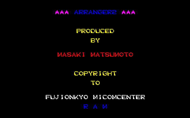 Game cover: Arranger II