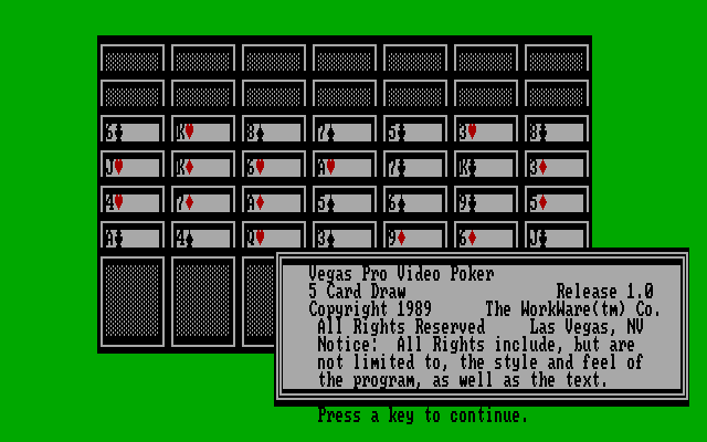 Game cover: Vegas Pro Video Poker
