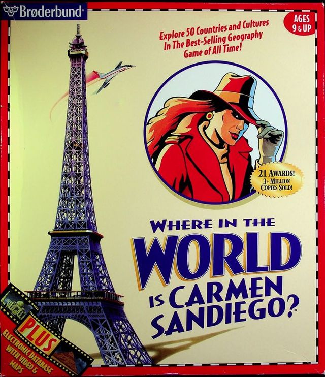 Game cover: Where in the World is Carmen Sandiego?