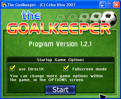 Game cover: The Goalkeeper